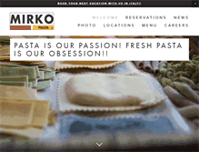 Tablet Screenshot of mirkopasta.com